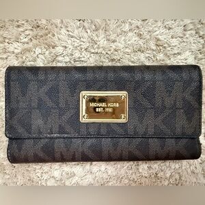 Michael Kors Brown Trifold Wallet